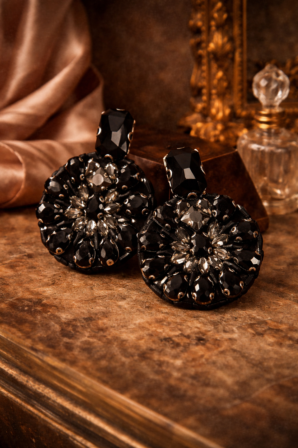 Peaceful Night handmade earrings