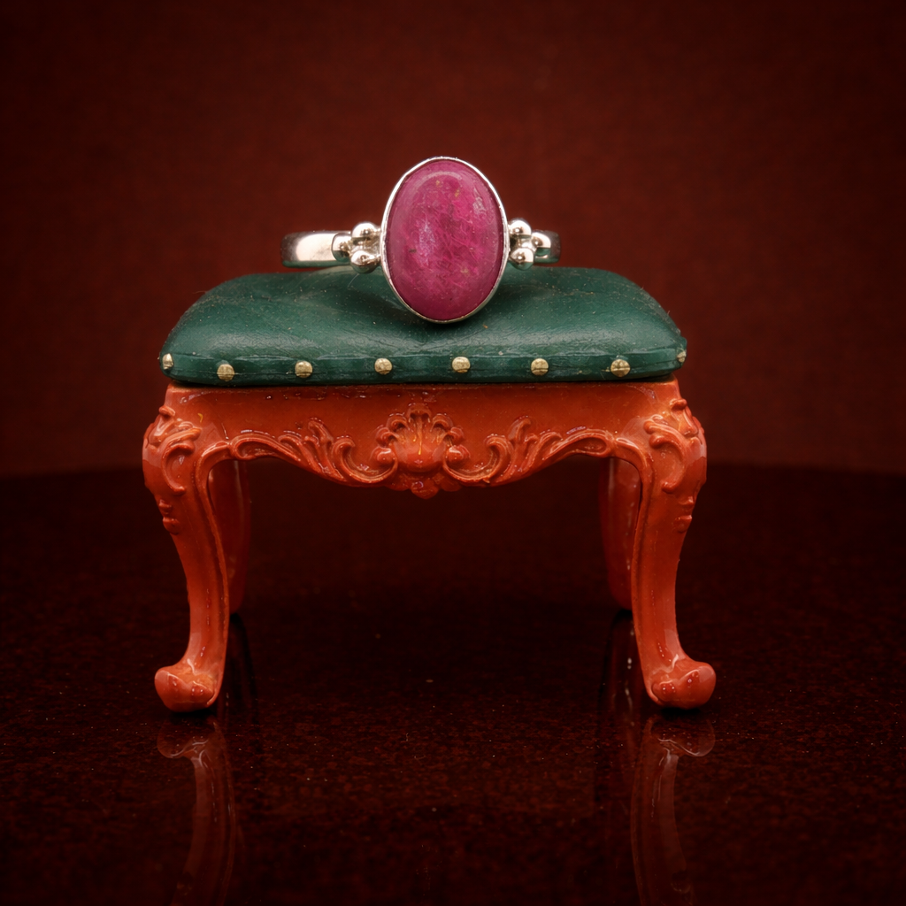 Ruby Ring – Sterling Silver 925 Handmade | Bohemian Gemstone Ring