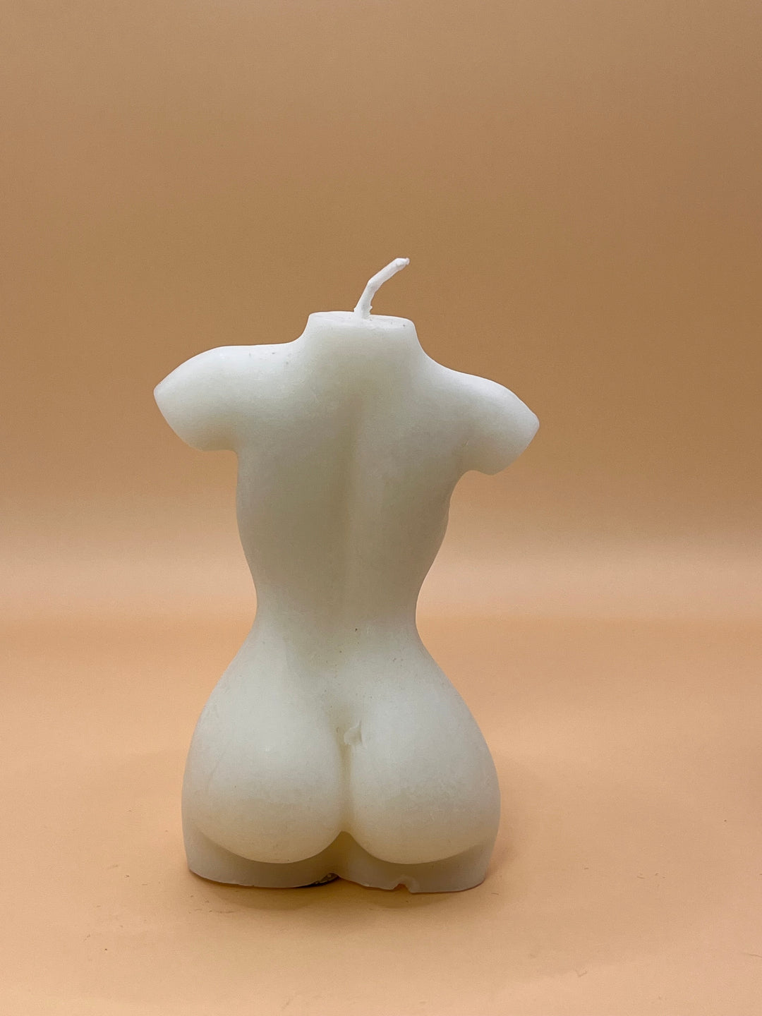 Feminine energy handmade sculpture candle black and white size 10x5 cm