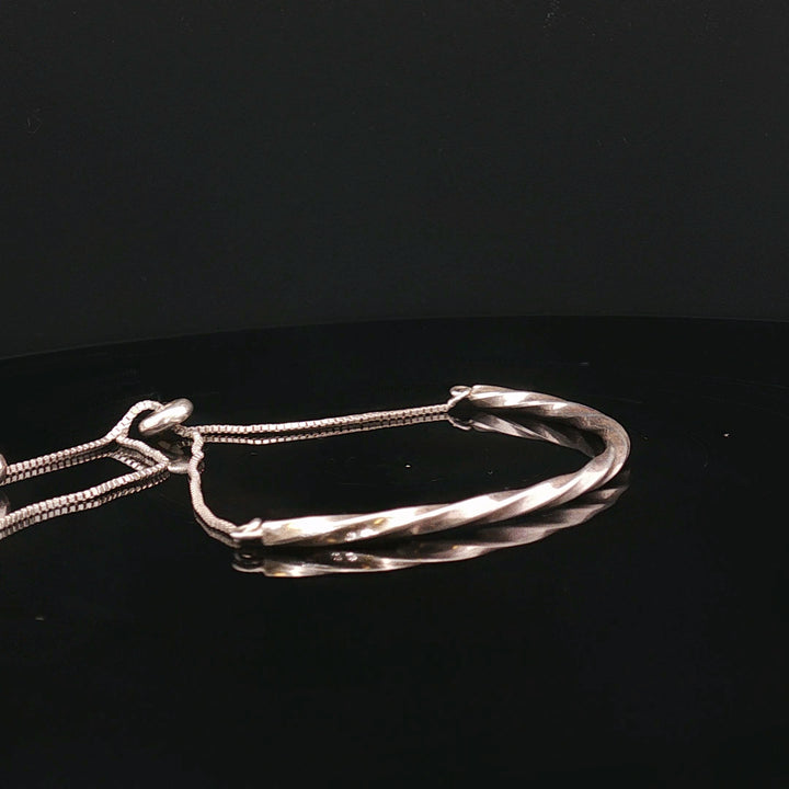 Nordic Flow — Handcrafted Sterling Silver Adjustable Bracelet