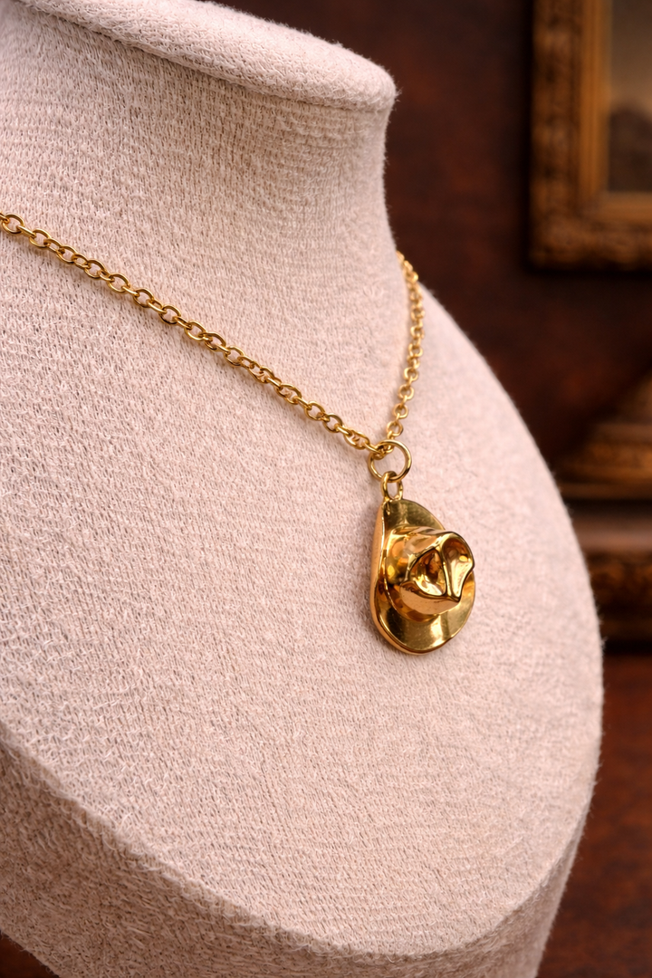 Wild West Charm – Cowboy Cowgirl Hat Necklace A little wild. A little fearless. Always free