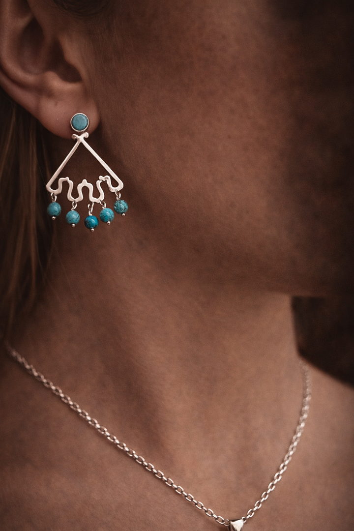Baran – Persian Turquoise Art Jewelry Set | Contemporary Museum Jewelry