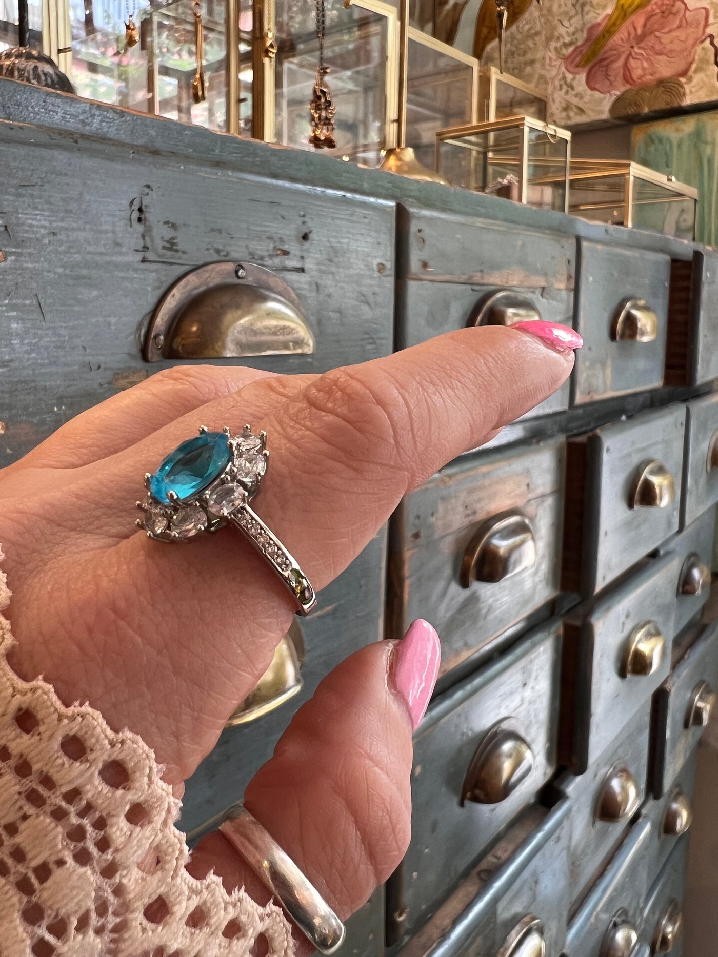 Blue Promise – Zirconia Crystal Ring (Customizable Design)