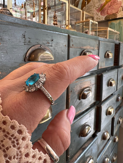 Blue Promise – Zirconia Crystal Ring (Customizable Design)