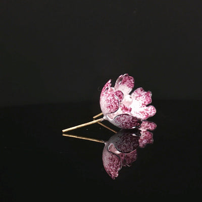 Petals of Isfahan – Minakari Pearl Studs