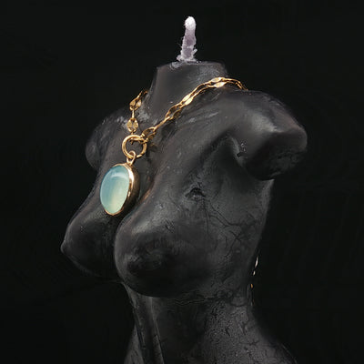 Nordic Mist – Danish Aquamarine Pendant