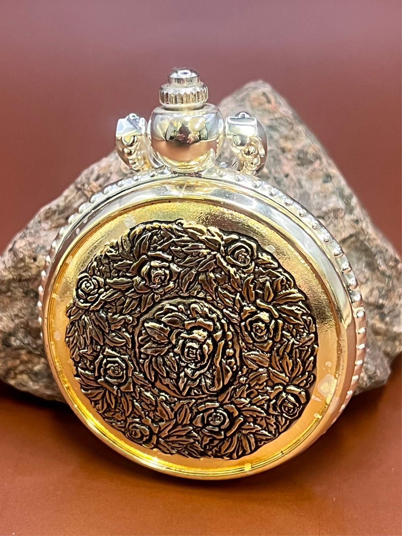 Vintage Garden of Time Pocket Watch
