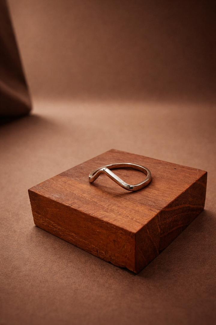 Chekameh – Persian Iranian Turquoise Drop Ring | Contemporary Gallery Jewelry by Maralkunst