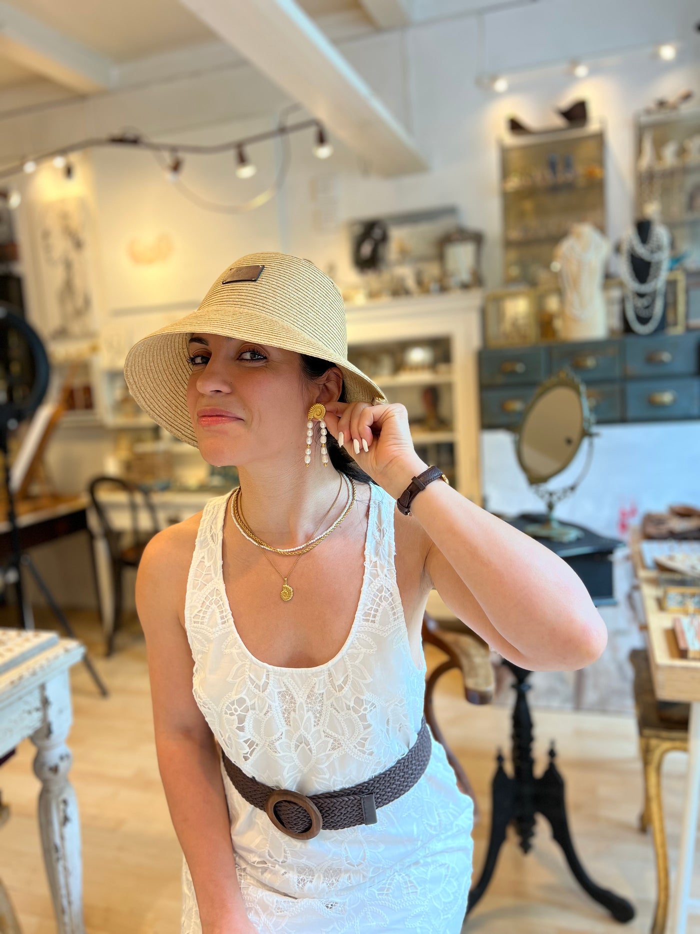 “Drops of Calm” – Freshwater Pearl Earrings