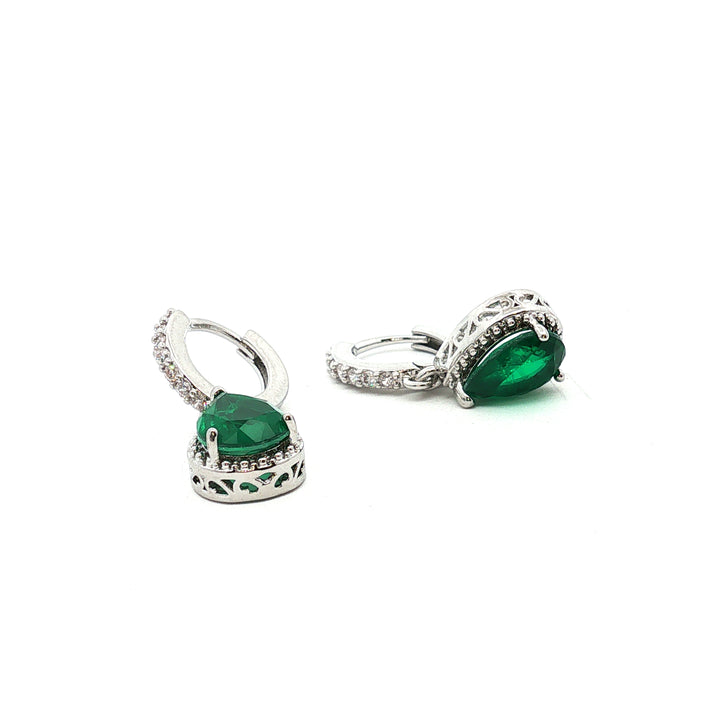 Paraiba-Inspired Teardrop Earrings – 925 Sterling Silver