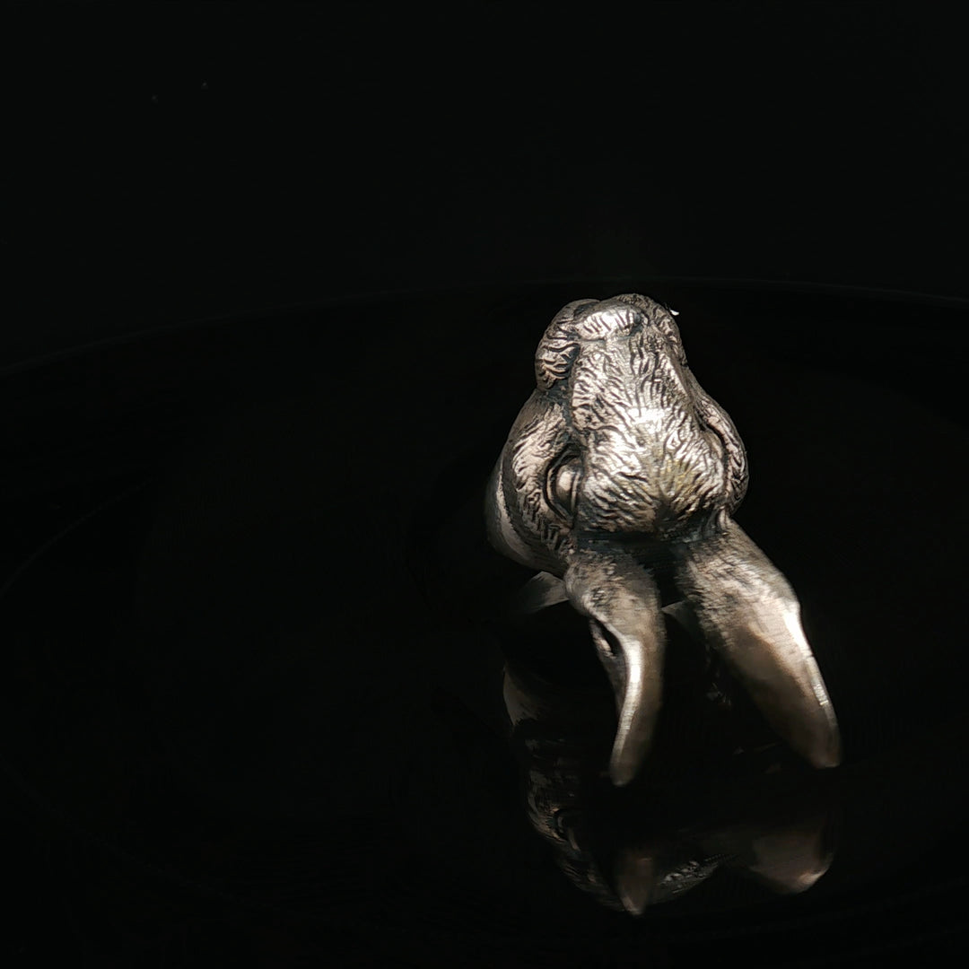 The Sacred Rabbit
Limited Edition Sculptural Silver Ring