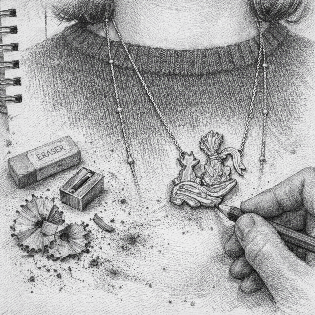 The Little Prince – What Is Essential
Solid 925 Silver Necklace