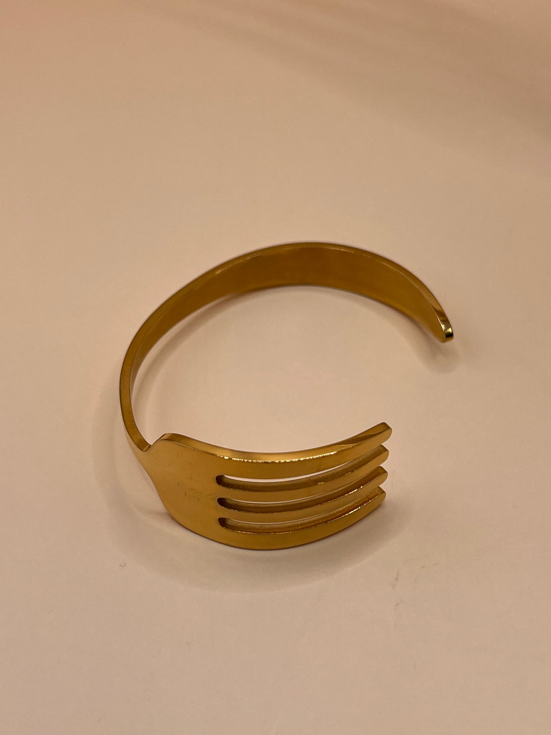 Fork cuff  bracelet goldfilled stainless steel