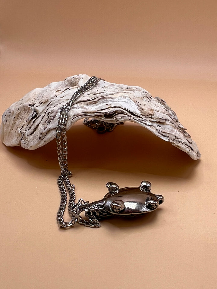 “Ocean Wisdom” – Stainless Steel Turtle Pendant Necklace