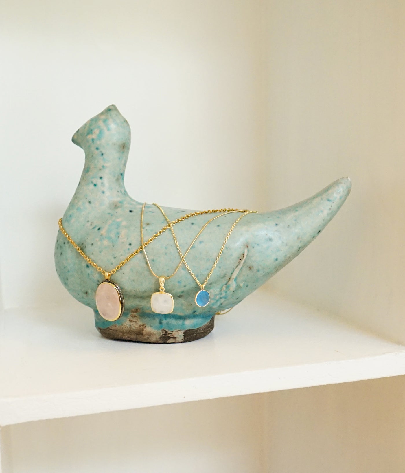 Iranian handmade ceramic turquoise bird