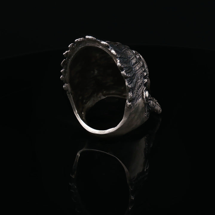 Native American / Indigenous Chief – Sculptural Silver Ring