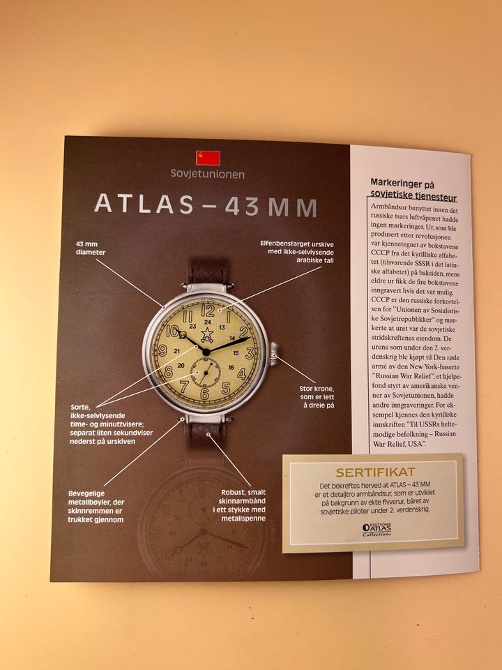 Vintage Soviet Sky – Polikarpov Tribute Watch (Atlas 43MM)