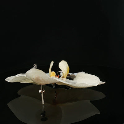 Whispers of the Orchid – Baroque Pearl & Silver 925 Earrings