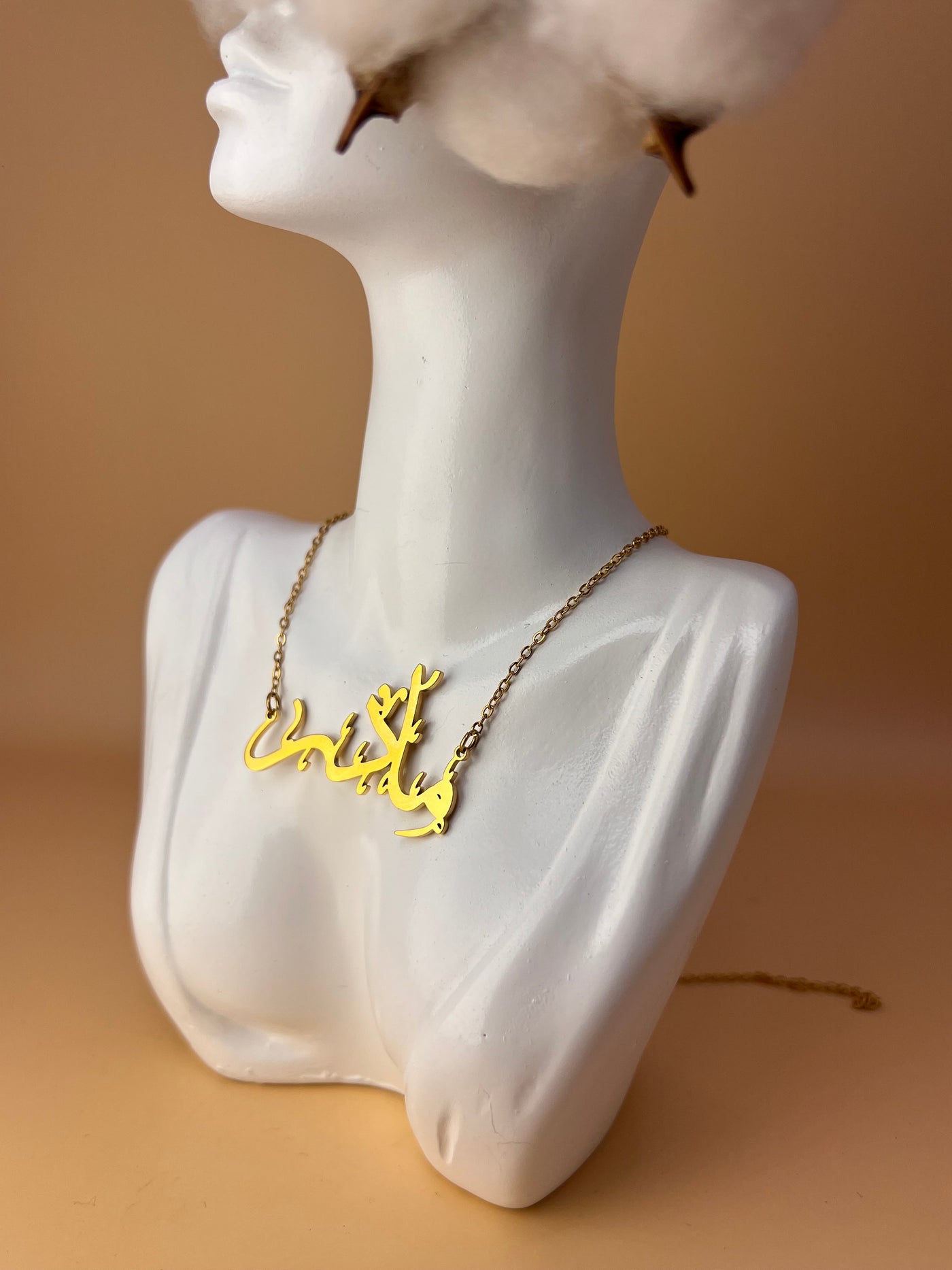 مادر Words of the Heart – Custom Arabic Name Necklace | Gold-Filled Stainless Steel
