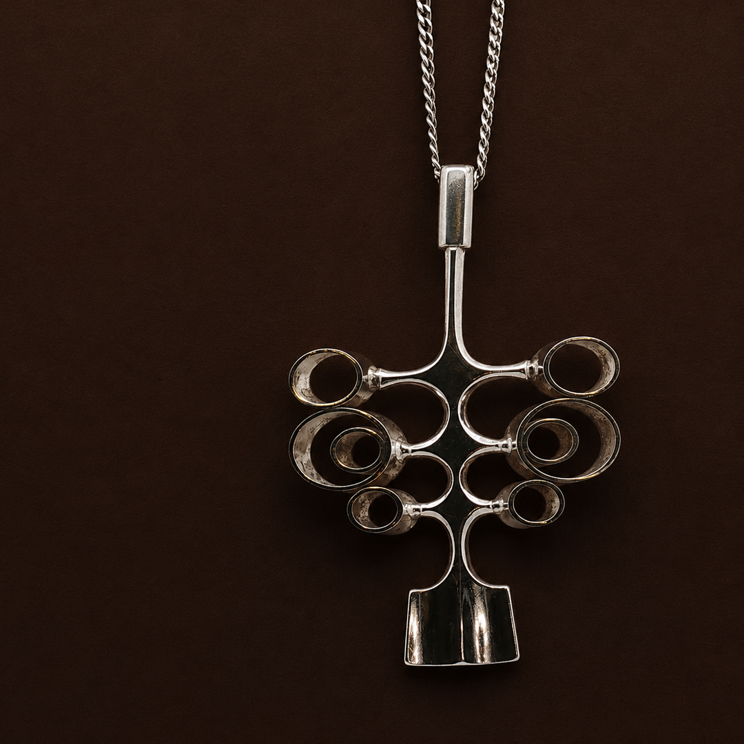 Authentic David Andersen Mjölnir (Thor’s Hammer) Pendant | 925 Sterling Silver | Rare Norwegian Viking Design