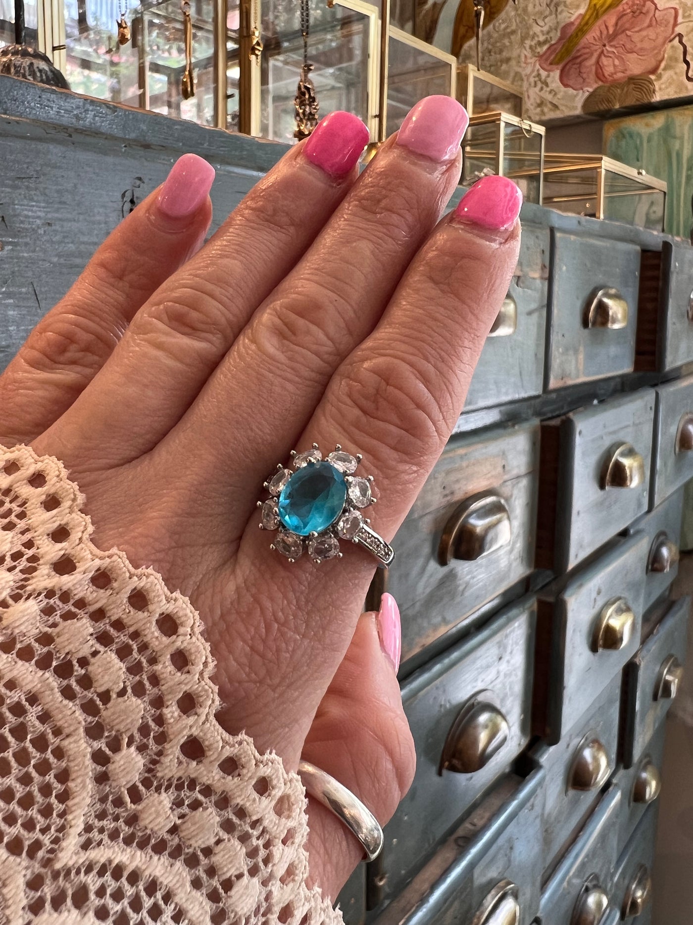 Blue Promise – Zirconia Crystal Ring (Customizable Design)