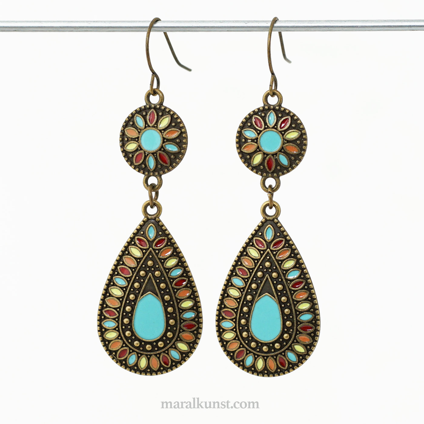 Indian Bohemian oriental ethnic colorful earrings