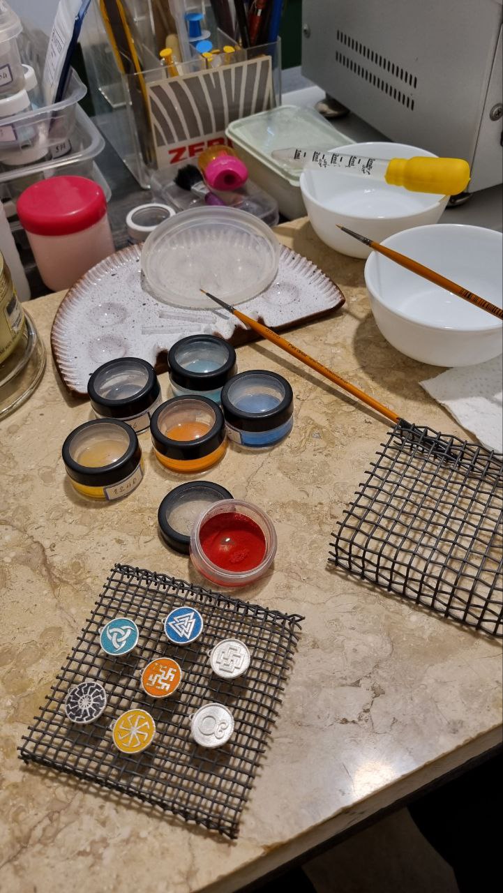 Viking Rune Minakari Charm Pendants – 925 Silver, Handmade Limited Edition