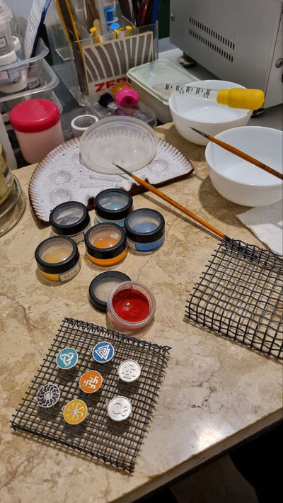 Viking Rune Minakari Charm Pendants – 925 Silver, Handmade Limited Edition