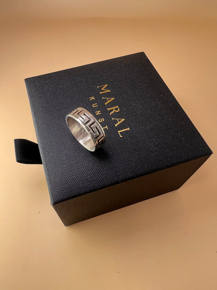 Made to Order Custom ring  Contact for more details | Eternal Flow – Greek Key