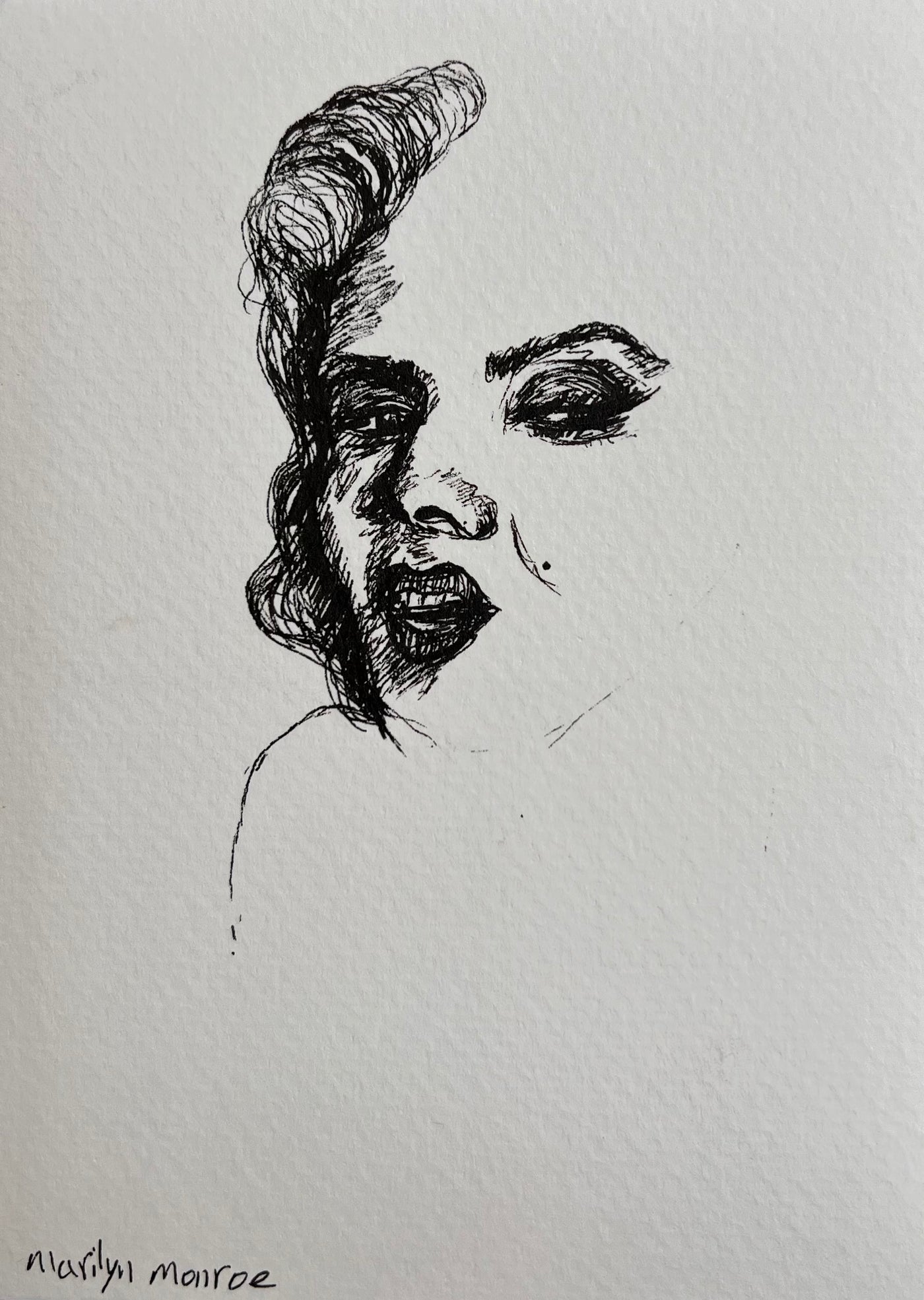 Marilyn – A Whisper Between Shadows (Original Collector’s Drawing – 1/1)