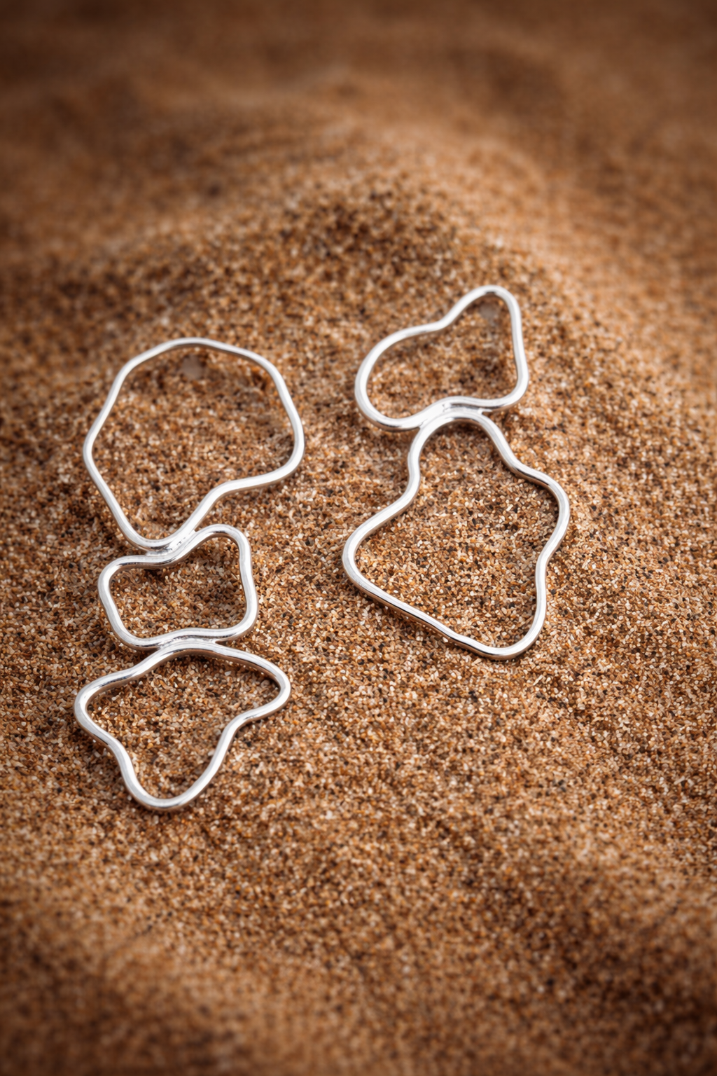 “The Accidental Form” – One-of-a-Kind Contemporary Art Earrings