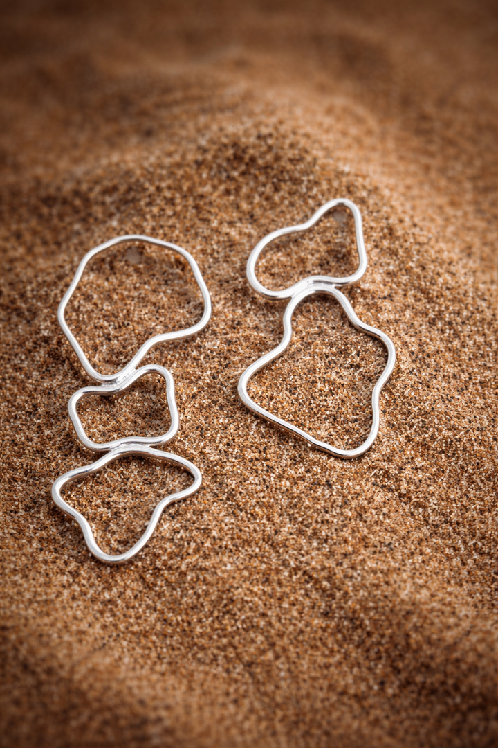 “The Accidental Form” – One-of-a-Kind Contemporary Art Earrings