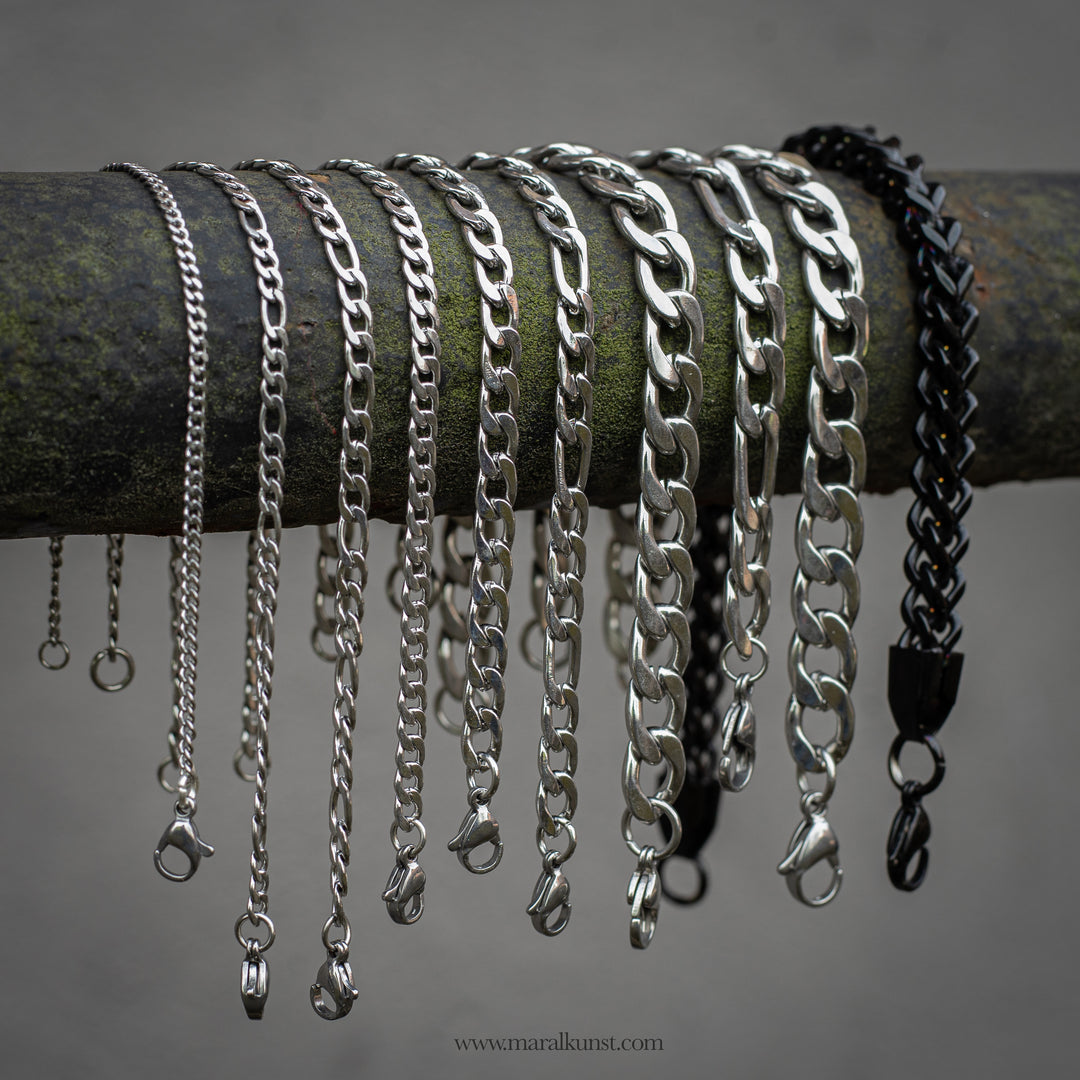 Cuban 6mm thick chain stainlessteel bracelet