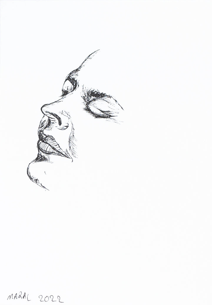 Let it go hand drawing postcard