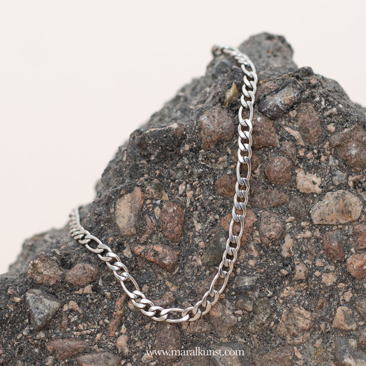 Classic Figaro chain stainless steel bracelet