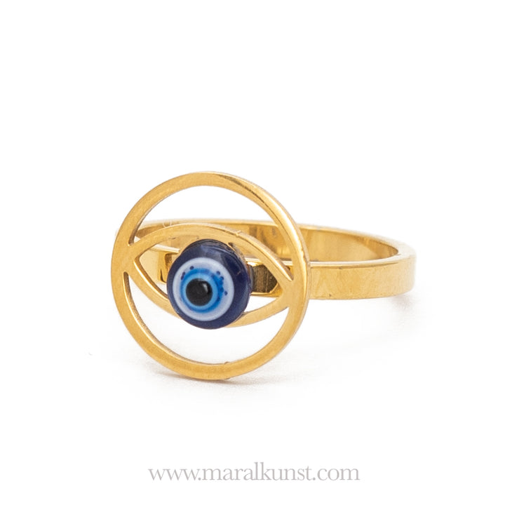 Maral Turkish amulet evil eye ring