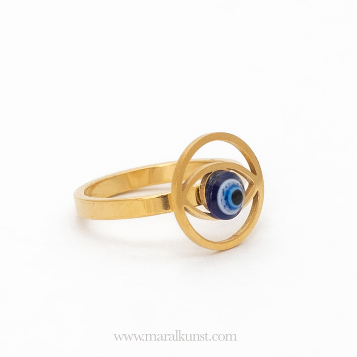 Maral Turkish amulet evil eye ring