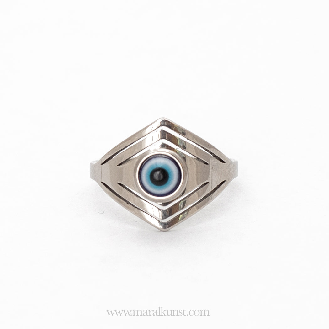Maral Evil eye stainless steel ring