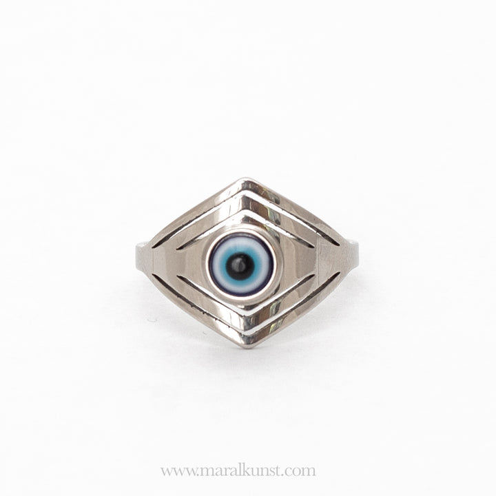 Maral Evil eye stainless steel ring