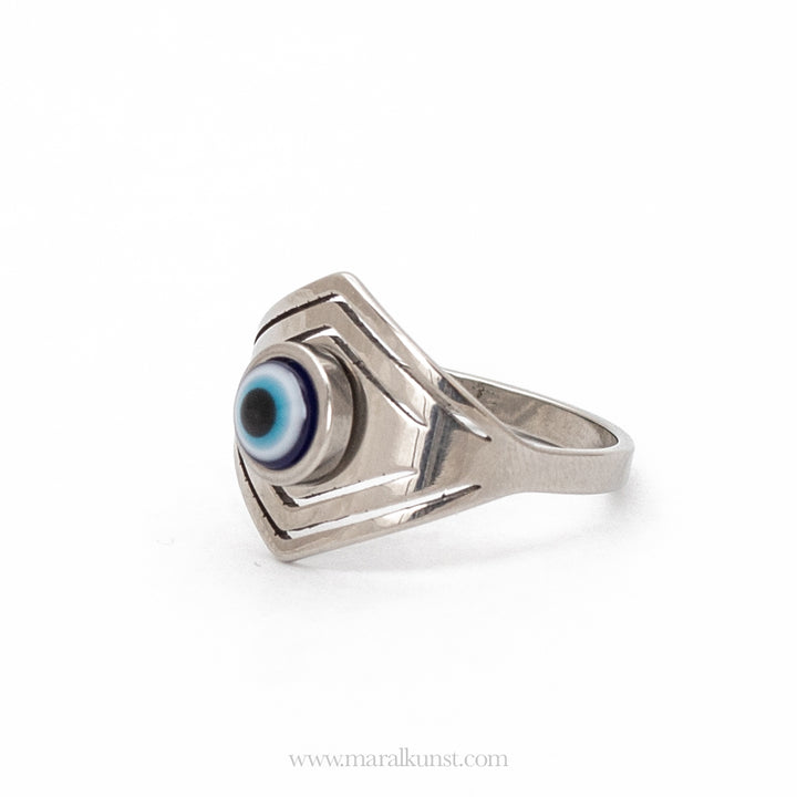 Maral Evil eye stainless steel ring