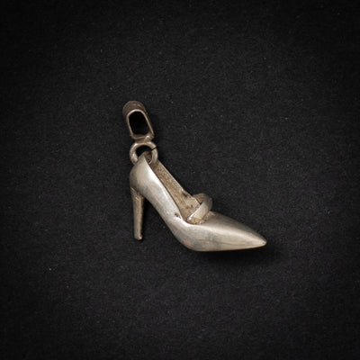 Mexican high heel shoes pendant 925 silver