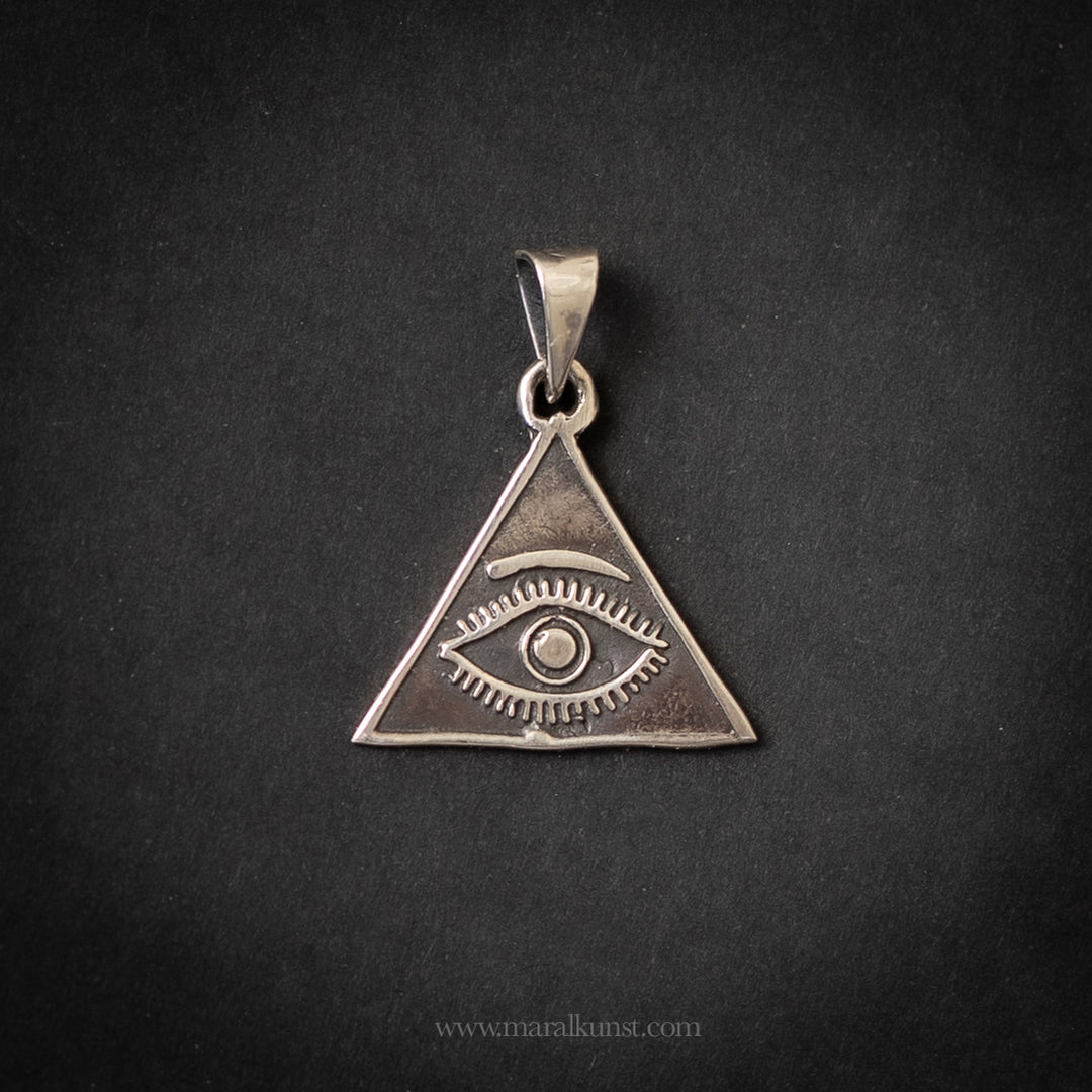 Divine Protection silver pendant