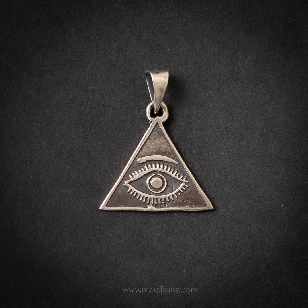 Divine Protection silver pendant