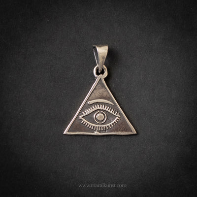 Divine Protection silver pendant