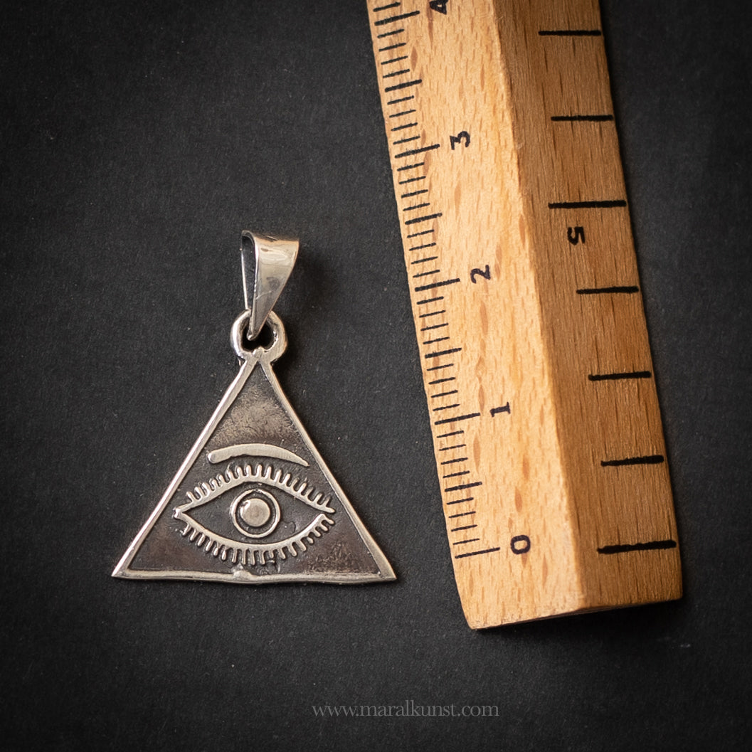 Divine Protection silver pendant