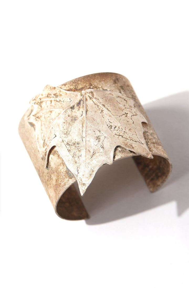 Leaf Bracelet – Alquimia Collection | Contemporary Bronze & Sterling Silver Art Bracelet