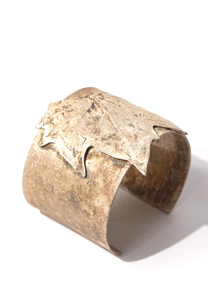 Leaf Bracelet – Alquimia Collection | Contemporary Bronze & Sterling Silver Art Bracelet