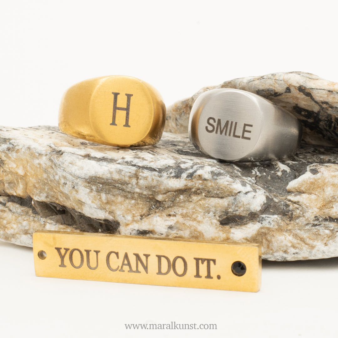 Custom LETTER engraving
