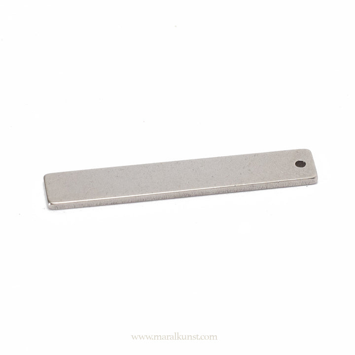 Minimal simple rectangle pendant necklace