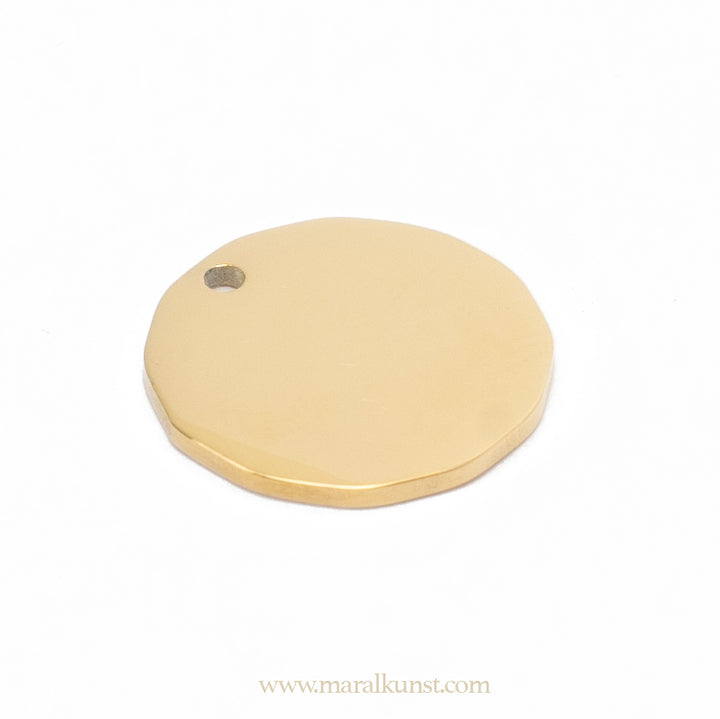 Small Circle Gold Plated Pendant